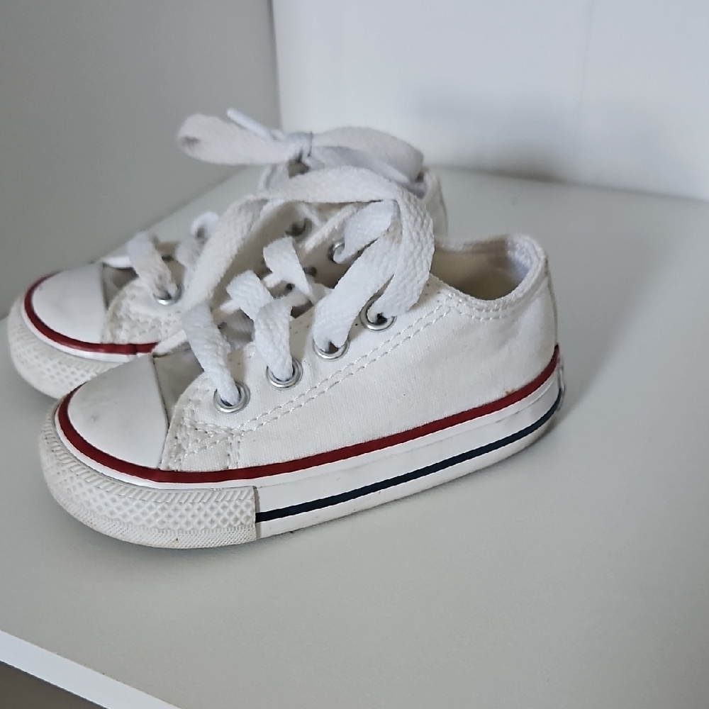 Classic Converse White Toddler Sneakers